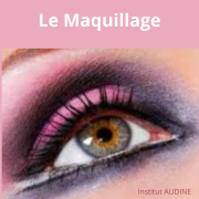 Visuel maquillage institut audine